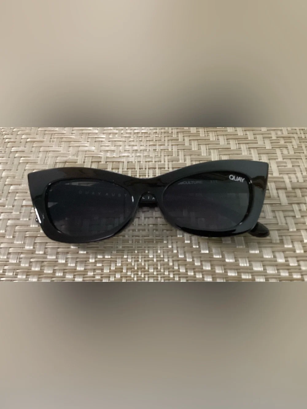 Quay Australia  Subculture 111 Black Cat-Eye Sunglasses - Picture 5 of 6